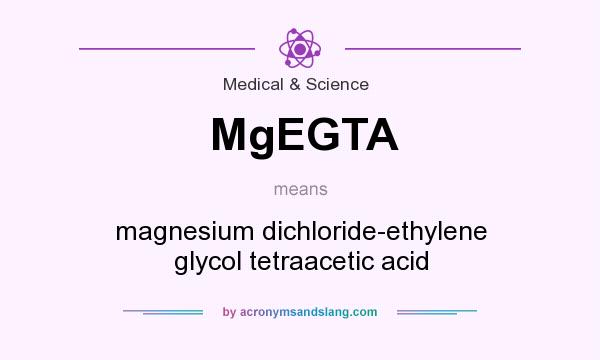 What does MgEGTA mean? It stands for magnesium dichloride-ethylene glycol tetraacetic acid