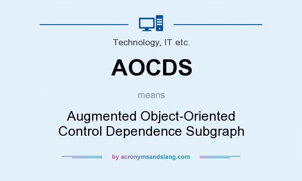 What does AOCDS mean? It stands for Augmented Object-Oriented Control Dependence Subgraph