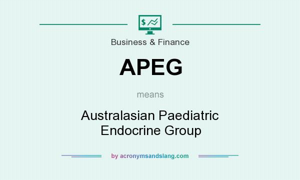 What does APEG mean? It stands for Australasian Paediatric Endocrine Group