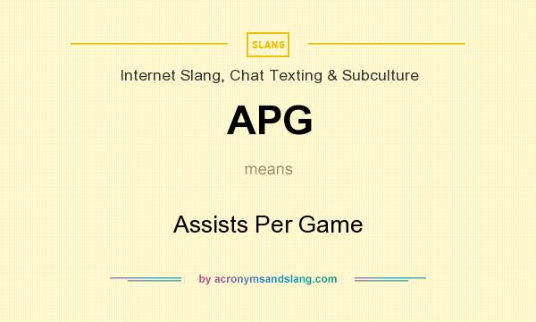 What does APG mean? It stands for Assists Per Game