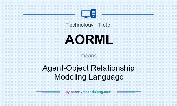 What does AORML mean? It stands for Agent-Object Relationship Modeling Language