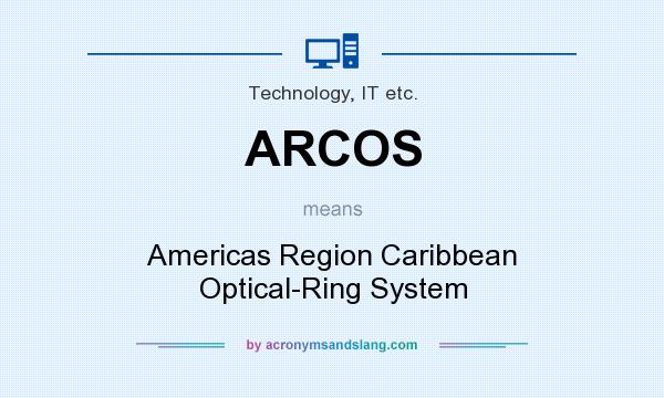 What does ARCOS mean? It stands for Americas Region Caribbean Optical-Ring System