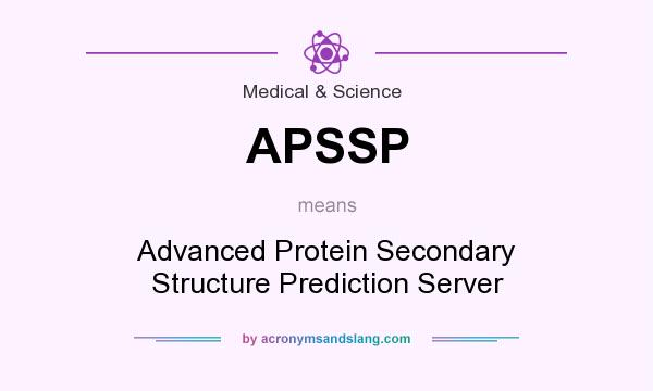 What does APSSP mean? It stands for Advanced Protein Secondary Structure Prediction Server