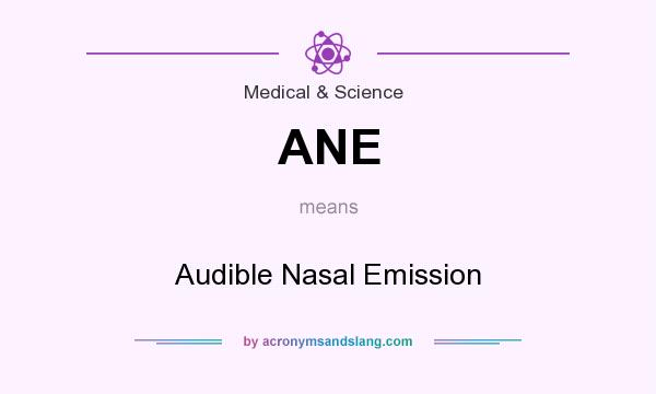 What does ANE mean? It stands for Audible Nasal Emission