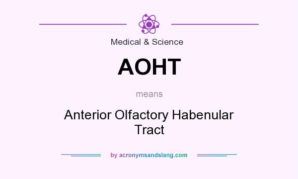 What does AOHT mean? It stands for Anterior Olfactory Habenular Tract
