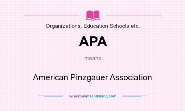 What does APA mean? It stands for American Pinzgauer Association