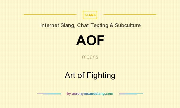What does AOF mean? It stands for Art of Fighting