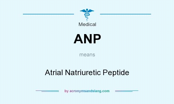 What does ANP mean? It stands for Atrial Natriuretic Peptide