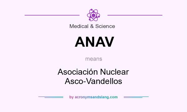 What does ANAV mean? It stands for Asociación Nuclear Asco-Vandellos