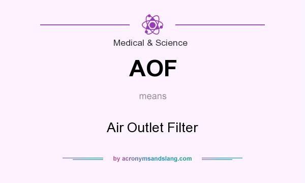 What does AOF mean? It stands for Air Outlet Filter