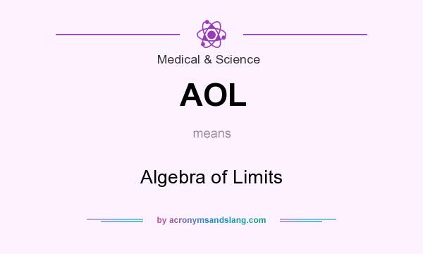 What does AOL mean? It stands for Algebra of Limits