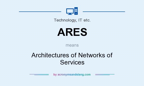 What does ARES mean? It stands for Architectures of Networks of Services