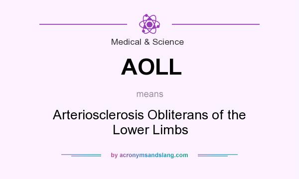 What does AOLL mean? It stands for Arteriosclerosis Obliterans of the Lower Limbs