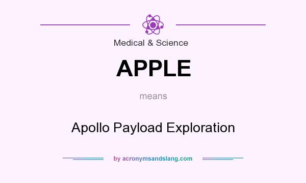 What does APPLE mean? It stands for Apollo Payload Exploration