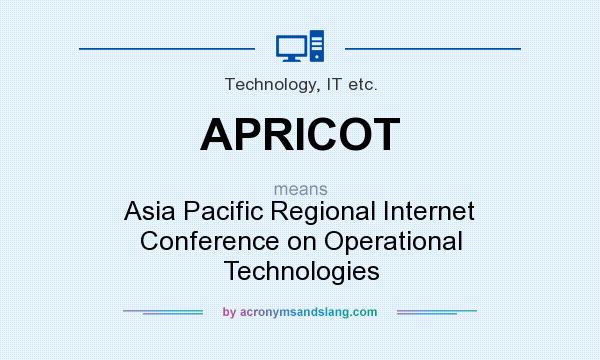 What does APRICOT mean? It stands for Asia Pacific Regional Internet Conference on Operational Technologies