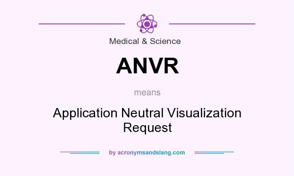 What does ANVR mean? It stands for Application Neutral Visualization Request