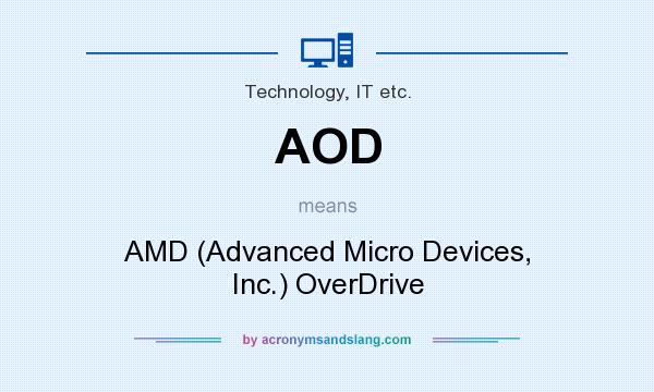 What does AOD mean? It stands for AMD (Advanced Micro Devices, Inc.) OverDrive