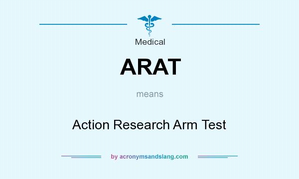 What does ARAT mean? It stands for Action Research Arm Test