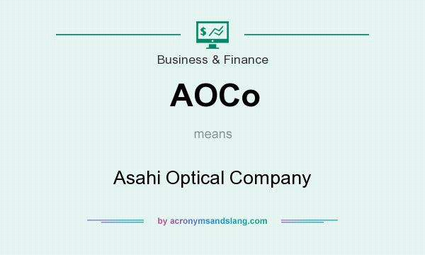 What does AOCo mean? It stands for Asahi Optical Company