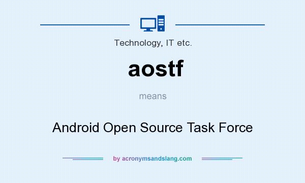 What does aostf mean? It stands for Android Open Source Task Force