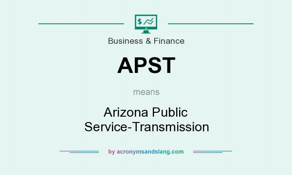 What does APST mean? It stands for Arizona Public Service-Transmission