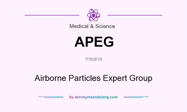 What does APEG mean? It stands for Airborne Particles Expert Group