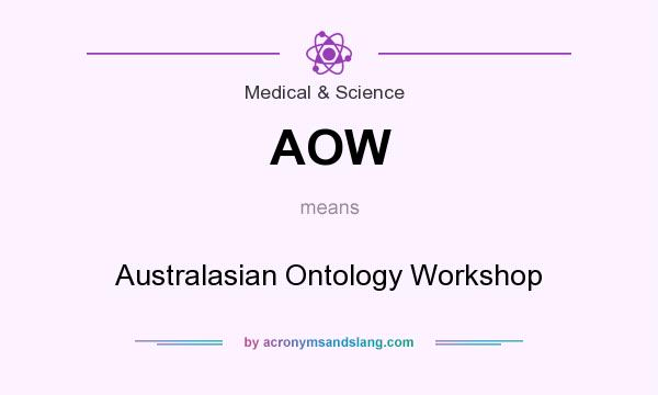 What does AOW mean? It stands for Australasian Ontology Workshop