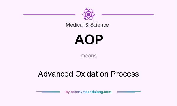What does AOP mean? It stands for Advanced Oxidation Process