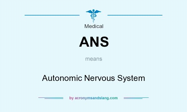 What does ANS mean? It stands for Autonomic Nervous System