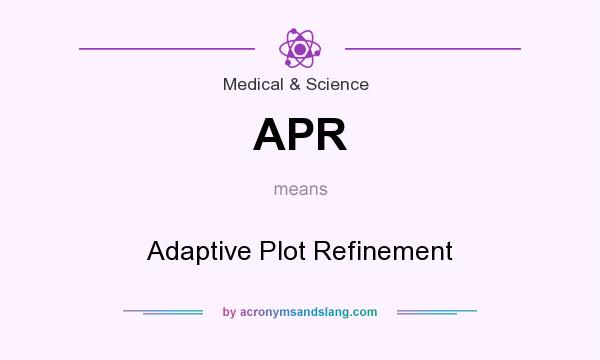 What does APR mean? It stands for Adaptive Plot Refinement
