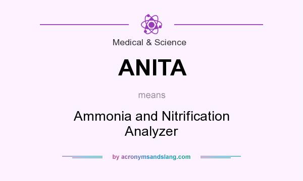 What does ANITA mean? It stands for Ammonia and Nitrification Analyzer