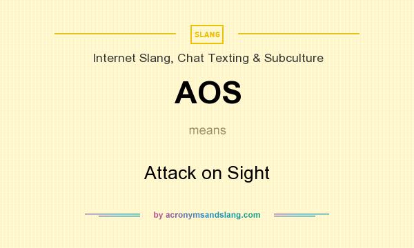 AOS Attack On Sight In Internet Slang Chat Texting Subculture By 