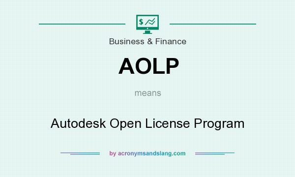 What does AOLP mean? It stands for Autodesk Open License Program