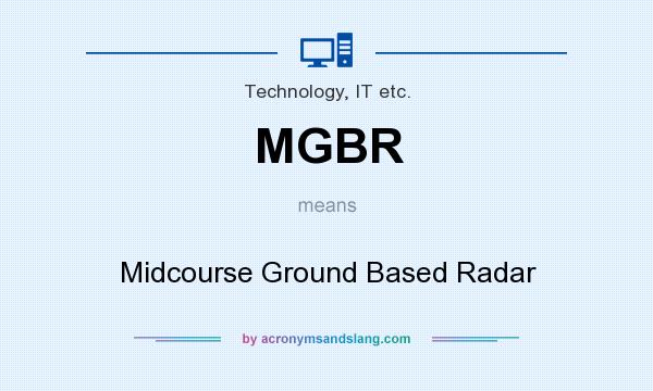 What does MGBR mean? It stands for Midcourse Ground Based Radar