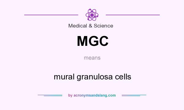 What does MGC mean? It stands for mural granulosa cells
