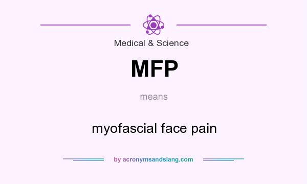 What does MFP mean? It stands for myofascial face pain