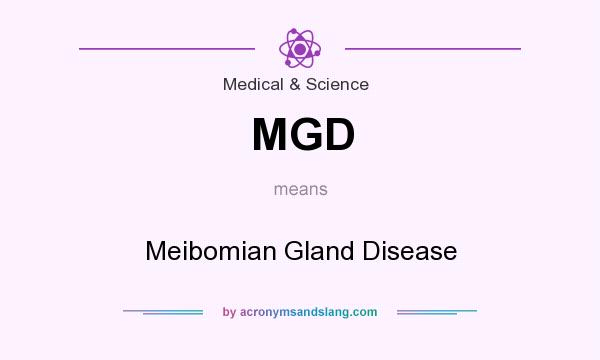 What does MGD mean? It stands for Meibomian Gland Disease