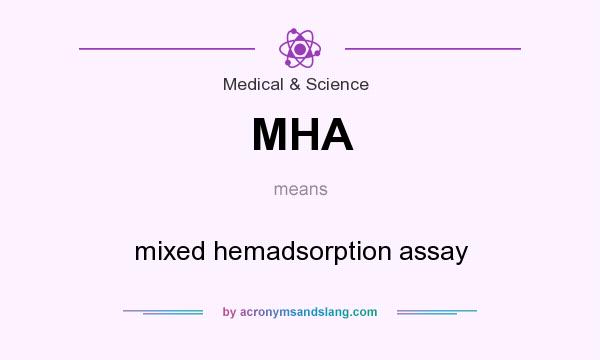 What does MHA mean? It stands for mixed hemadsorption assay
