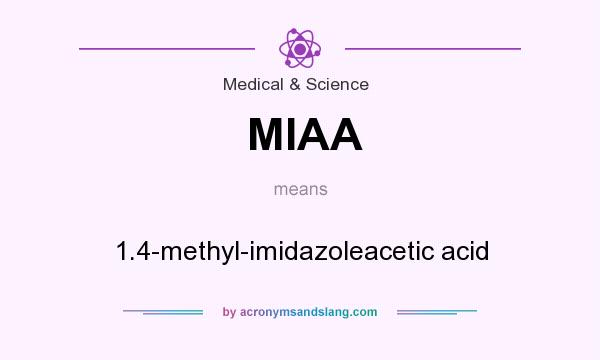 What does MIAA mean? It stands for 1.4-methyl-imidazoleacetic acid