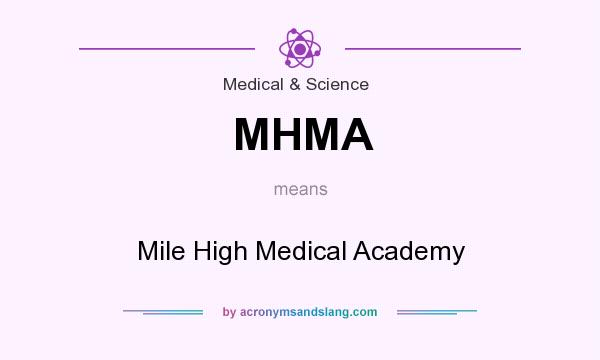 What does MHMA mean? It stands for Mile High Medical Academy