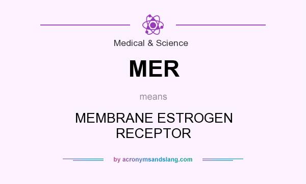 What does MER mean? It stands for MEMBRANE ESTROGEN RECEPTOR