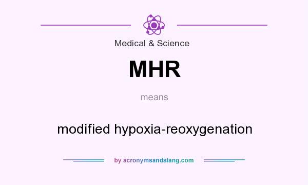 What does MHR mean? It stands for modified hypoxia-reoxygenation