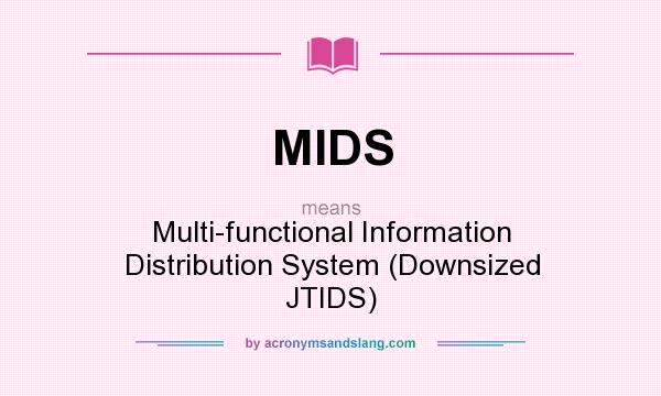 What does MIDS mean? It stands for Multi-functional Information Distribution System (Downsized JTIDS)