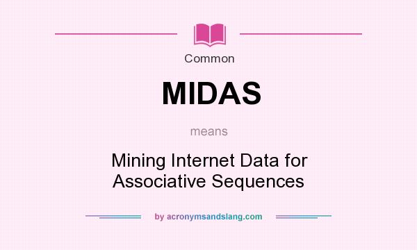 What does MIDAS mean? It stands for Mining Internet Data for Associative Sequences