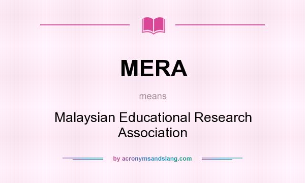 MERA Malaysian Educational Research Association In Undefined By 