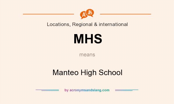 What does MHS mean? It stands for Manteo High School