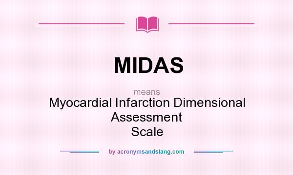 What does MIDAS mean? It stands for Myocardial Infarction Dimensional Assessment Scale