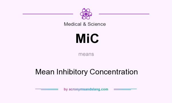What does MiC mean? It stands for Mean Inhibitory Concentration