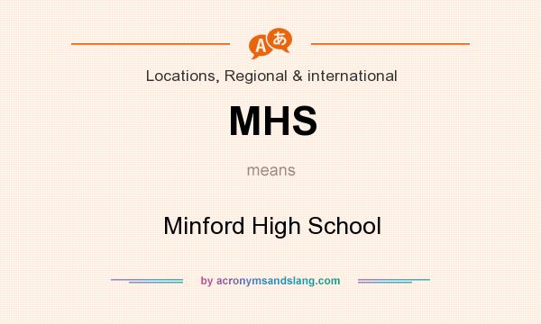 What does MHS mean? It stands for Minford High School