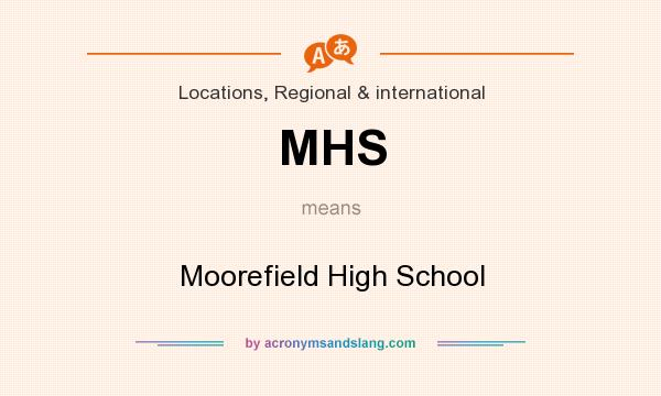 What does MHS mean? It stands for Moorefield High School